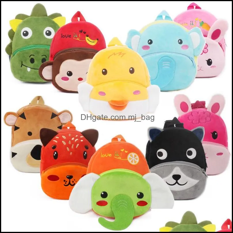 party favors mini plush animal toy bag cute toddler backpack mini school bags for kids age 24 years old christmas birthday kindergarten
