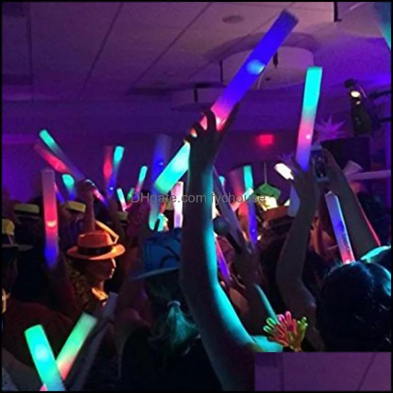 party decoration 12/15/24/30/60/90pcs glow sticks rgb led lights in the dark fluorescence light for wedding concert festival