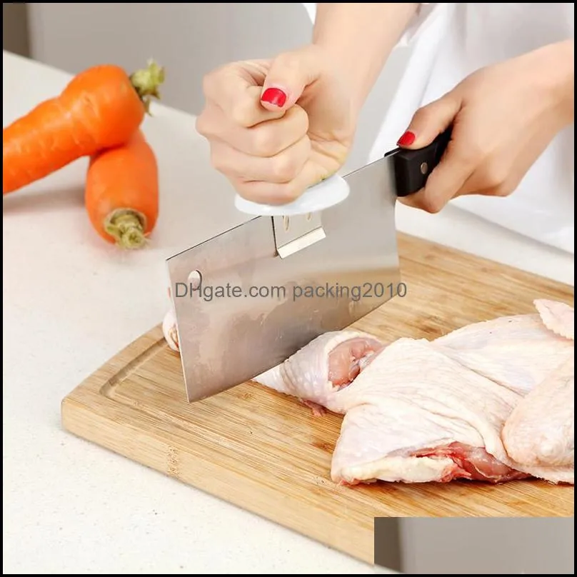 vegetable cutting booster stainless steel knife cap cut chicken bones chopping booster meat cleaver cooking tool