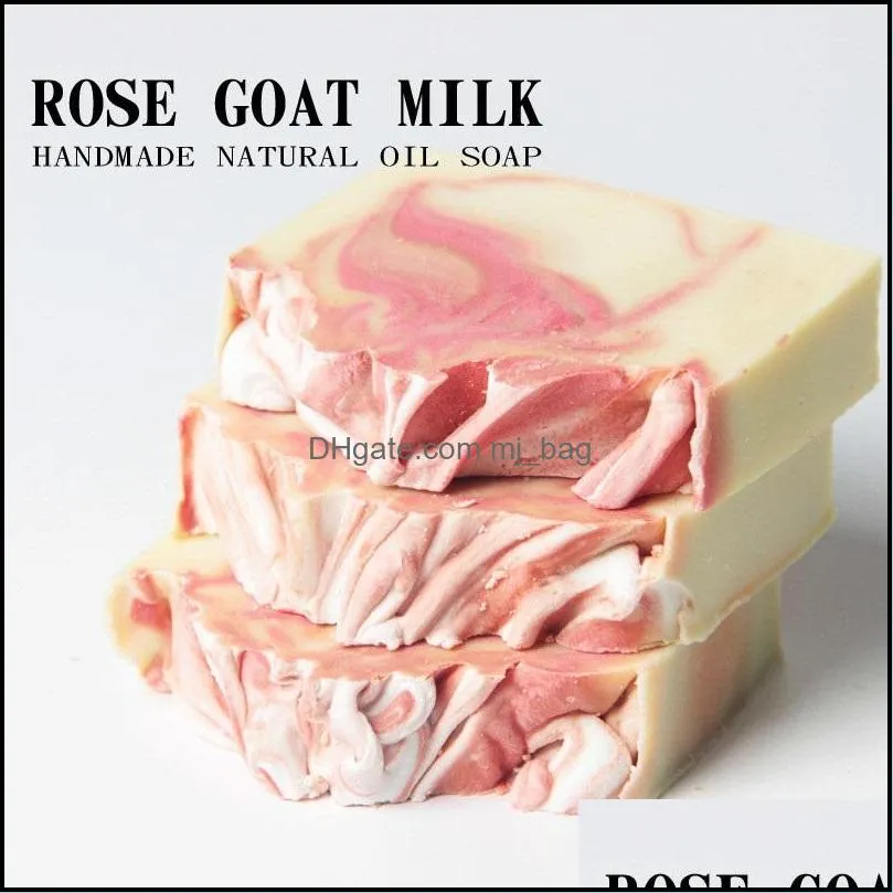 handmade goat milk soap irregular shaped soap bath skin face cleansing soap rose lavender aloe bath soaps