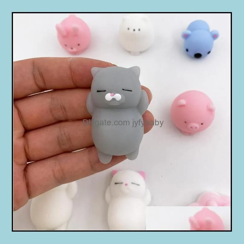 creative fidget pvc animal extrusion vent toys squishy rebound funny gadget decompression toy mobile pendant cute gift