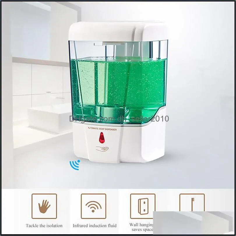 automatic liquid soap machine 600ml capacity automatic soap dispenser touchless sensor hand sanitizer detergent wall mounte dispenser