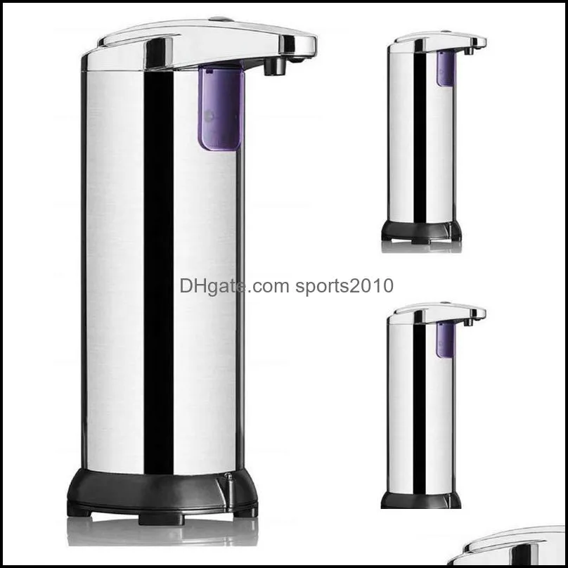 stainless steel soap liquid sanitizer dispenser 250ml hand touch hand washing soap bottle automatic liquid soap dispenser