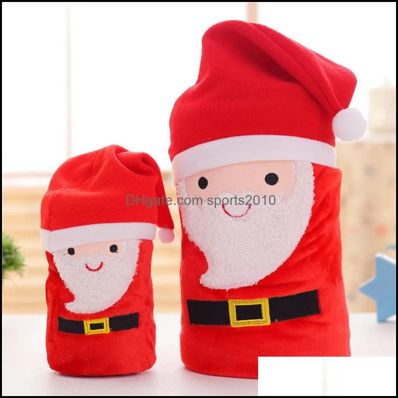 flannel christmas blanket cartoon xmas foldable flannel santa claus snowman penguin deer pattern carpet washable 80x100cm blanket