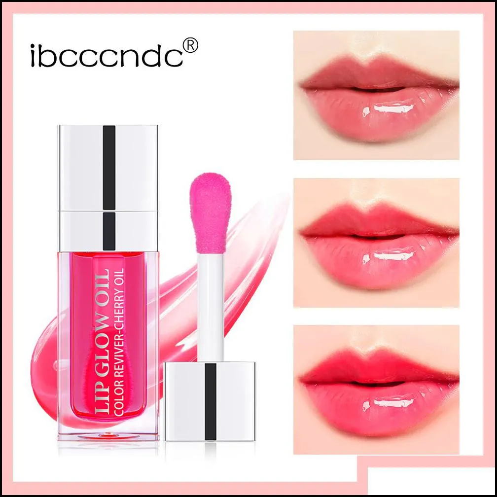 crystal jelly moisturizing lip oil plumping lip gloss makeup sexy plump glow tinted lips plumper 6ml