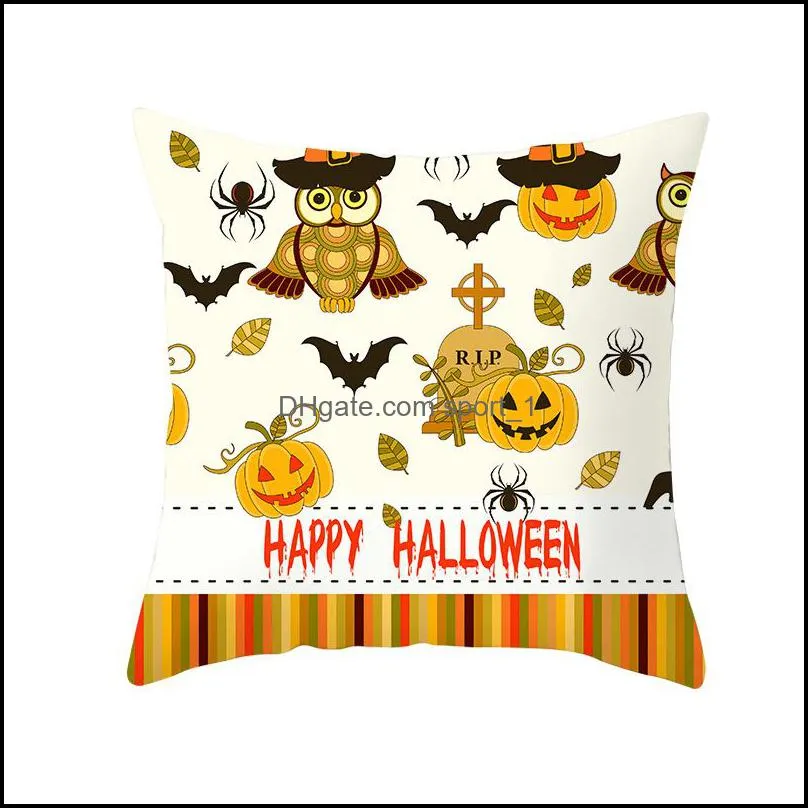 halloween pillow case with hidden zipper design pumpkin trick or treat throw pillow covers for sofa couch bed car decoration