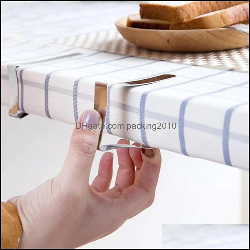 stainless steel tablecloth clip adjustable fixed clip holder home party picnic table cover fixed tablecloth tools