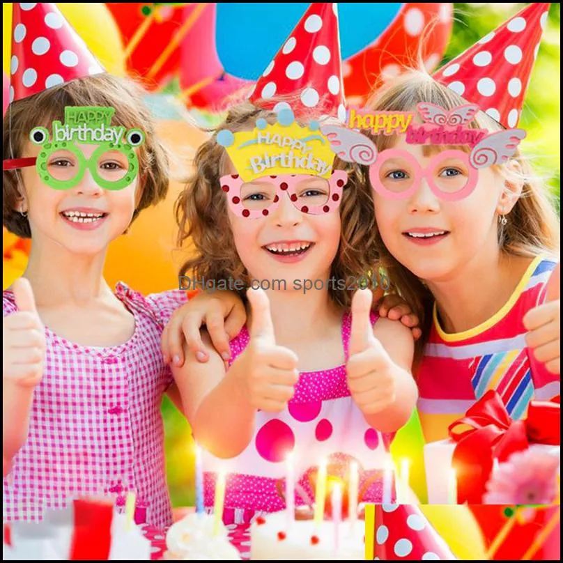 cartoon birthday party eyewear photo props 12 styles funny cute glasses photos booth supplies