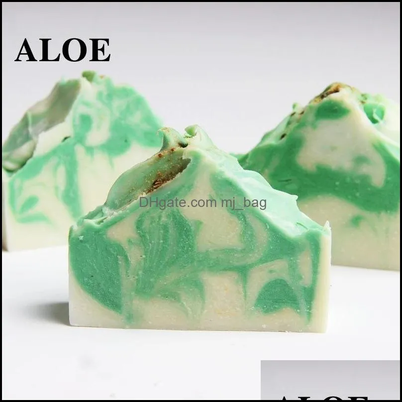 handmade goat milk soap irregular shaped soap bath skin face cleansing soap rose lavender aloe bath soaps