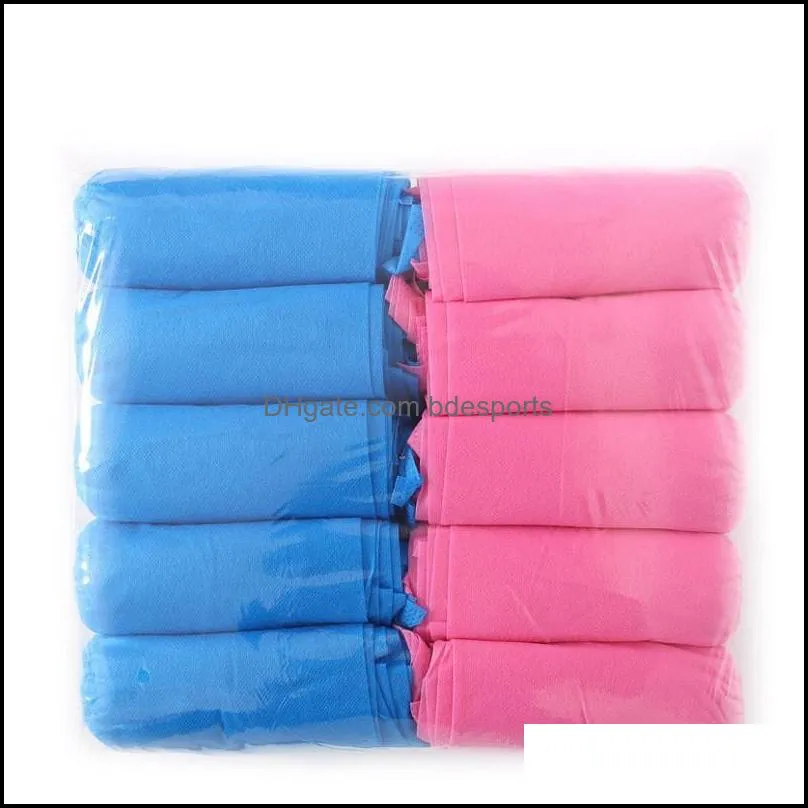 disposable shoe cover nonwoven fabrics anti slip shoe cover adult dustproof shoe cover household shoes boot covers
