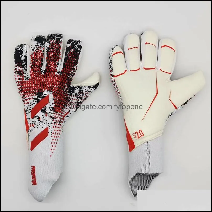 2022 new goalkeeper gloves finger protection professional men football gloves adults kids thicker goalie soccer glove