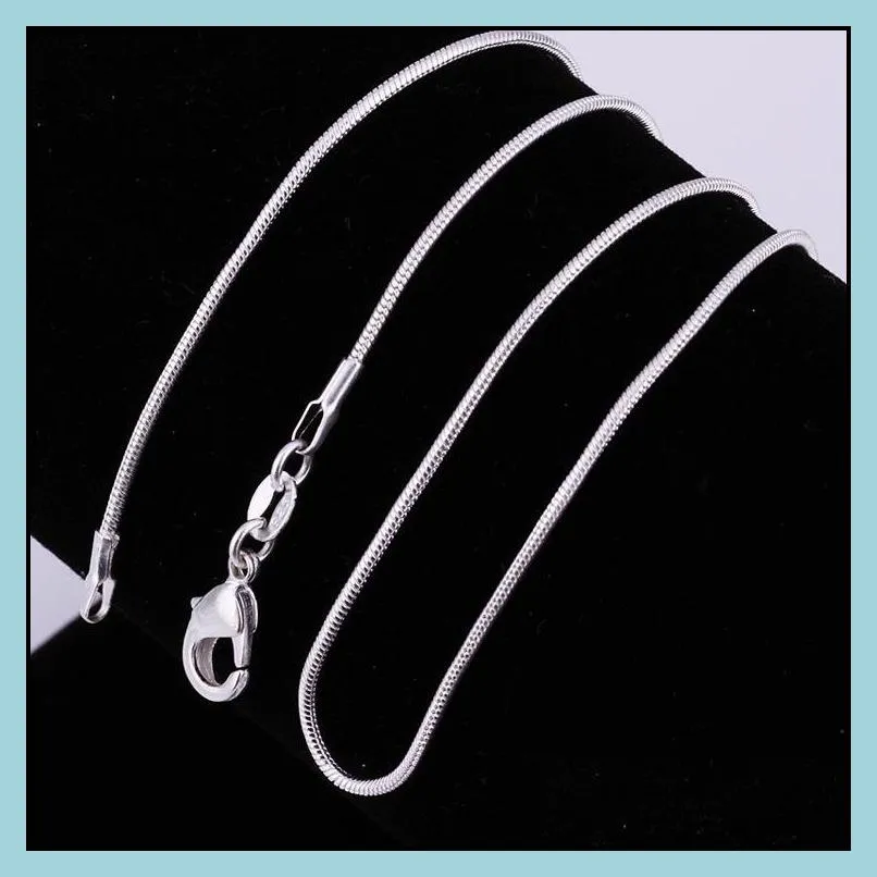 jewellery 925 sterling silver jewelry men finished chain necklace snake fashion jewellery silver chain mens necklace