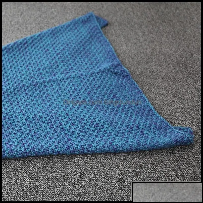 Mermaid Tail Blanket For Kid Adt Warm Fish Blankets Women Slee Bingdundun Dh4U3