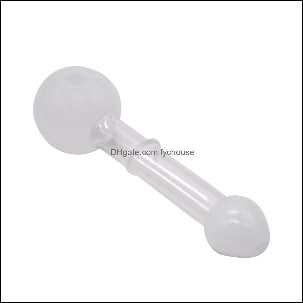 high quality colored glass pipes mini smoke handle oil burner water pipe bong accessories mix wholesale