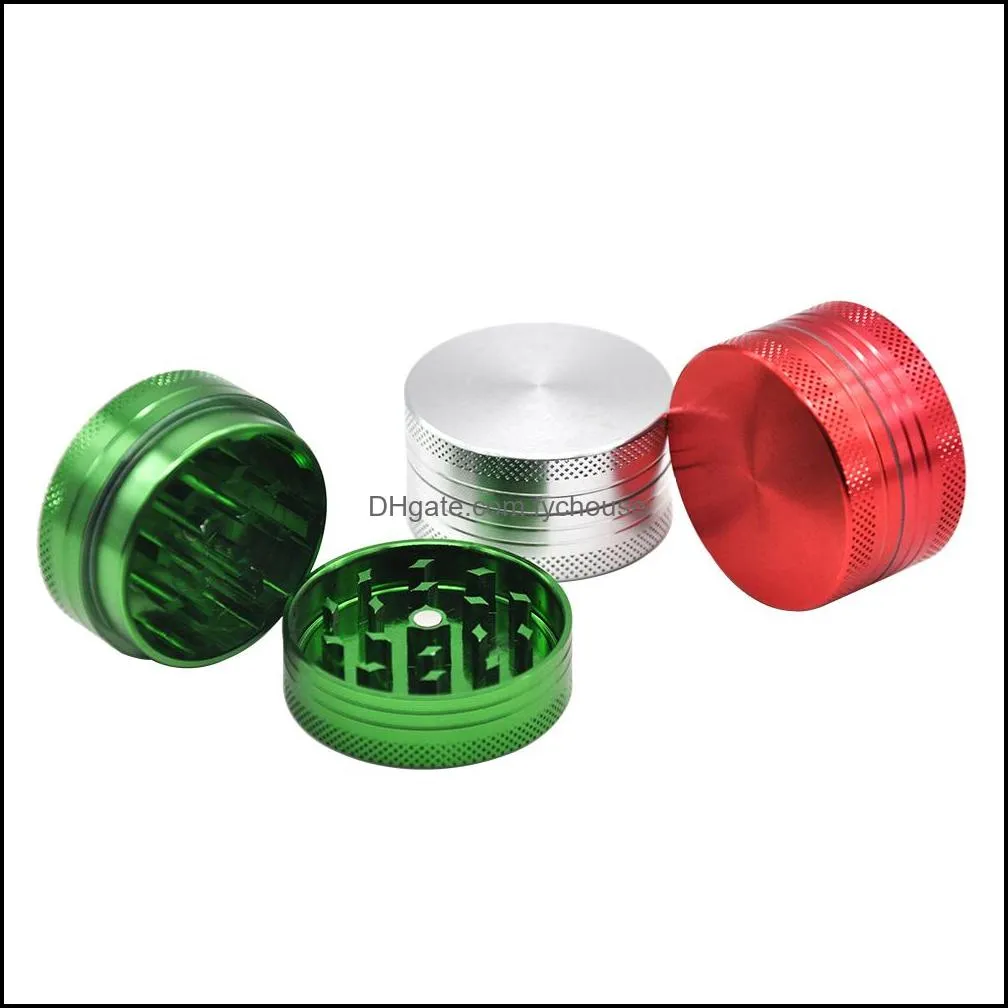 cournot diameter 40mm aluminum alloy tobacco herb grinder 2 layers smoking grinder spice crusher herb tobacco grinder accessories