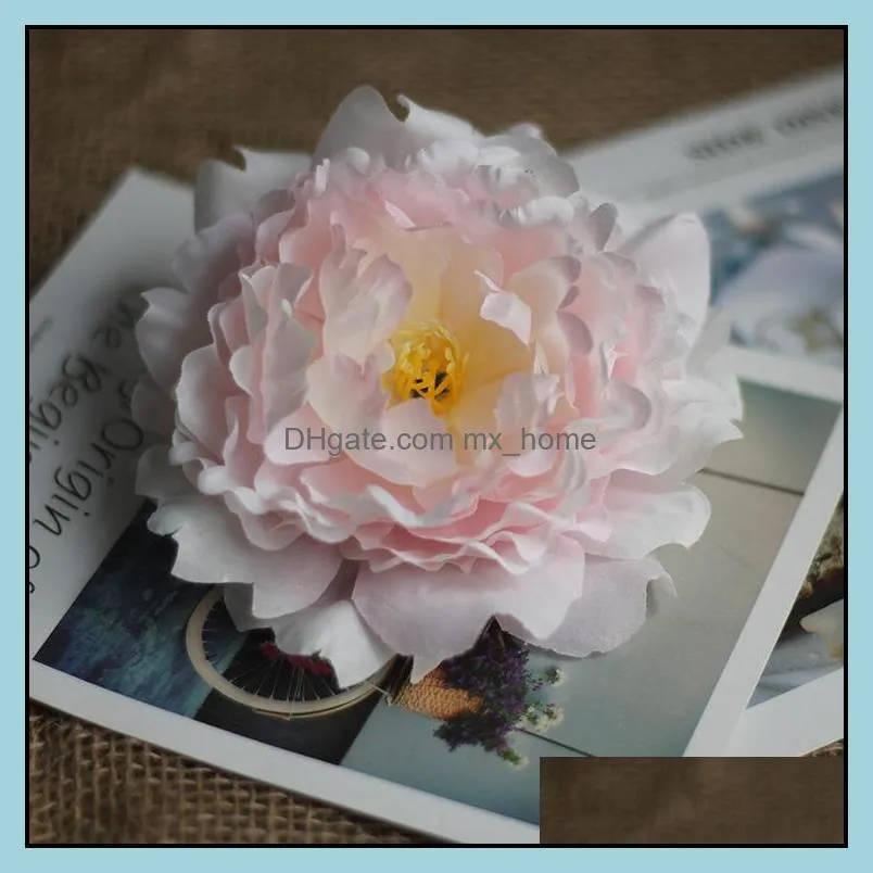 decorative flowers simulation hand make artificial peony flower wedding background table decoration wall arrangement decoratiion head