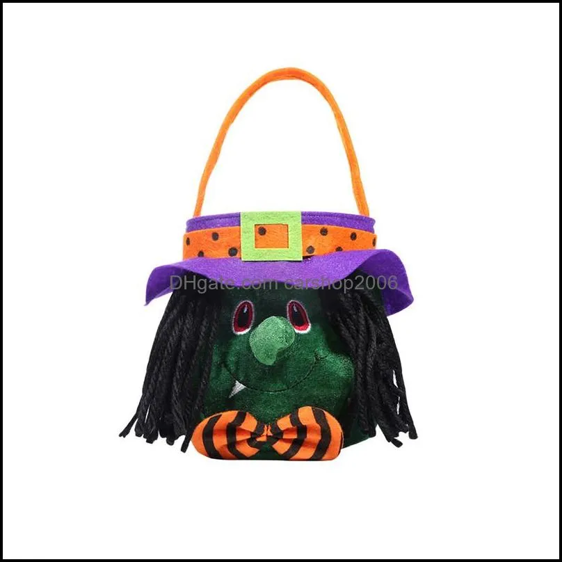 kids halloween candy bags gold velvet pumpkin bag witches candy bucket kids halloween gift storage bags halloween decorations