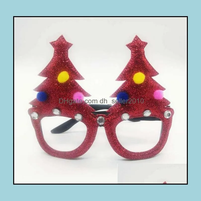 merry christmas glasses frame santa snowman tree funny party masks accessories ornaments xmas decoration fashion kids photo props gift