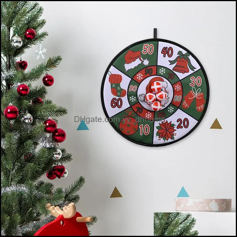 christmas balls dart board game set xmas kids dart board with 4 sticky balls safe christmas family balls dart board sets