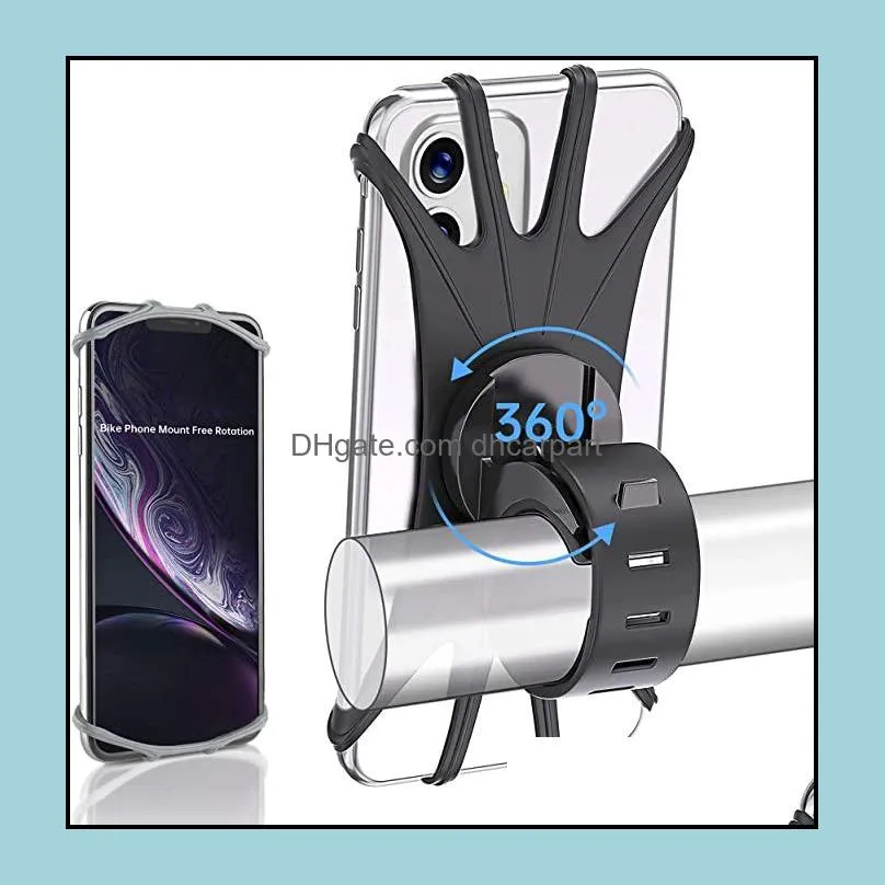 bike motorcycle phone holder detachable 360° rotation bikes car phones mount for handlebars dedicated to iphone 12 11 pro xs max and so