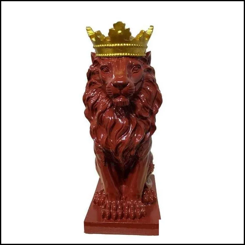 crown  statue home office bar  faith resin sculpture model crafts ornaments animal origami abstract art decoration gift