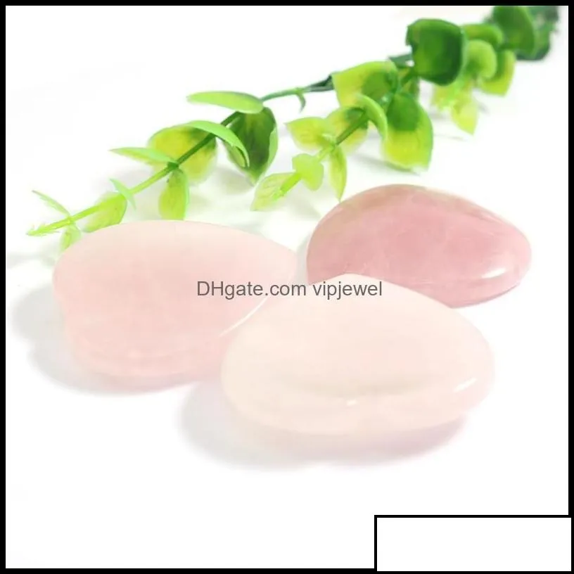 stone 20x6mm natural thumb stone worry mas palm hand crystal heart shape gemstone gua sha tool healing beauty diy decor dhseller2010