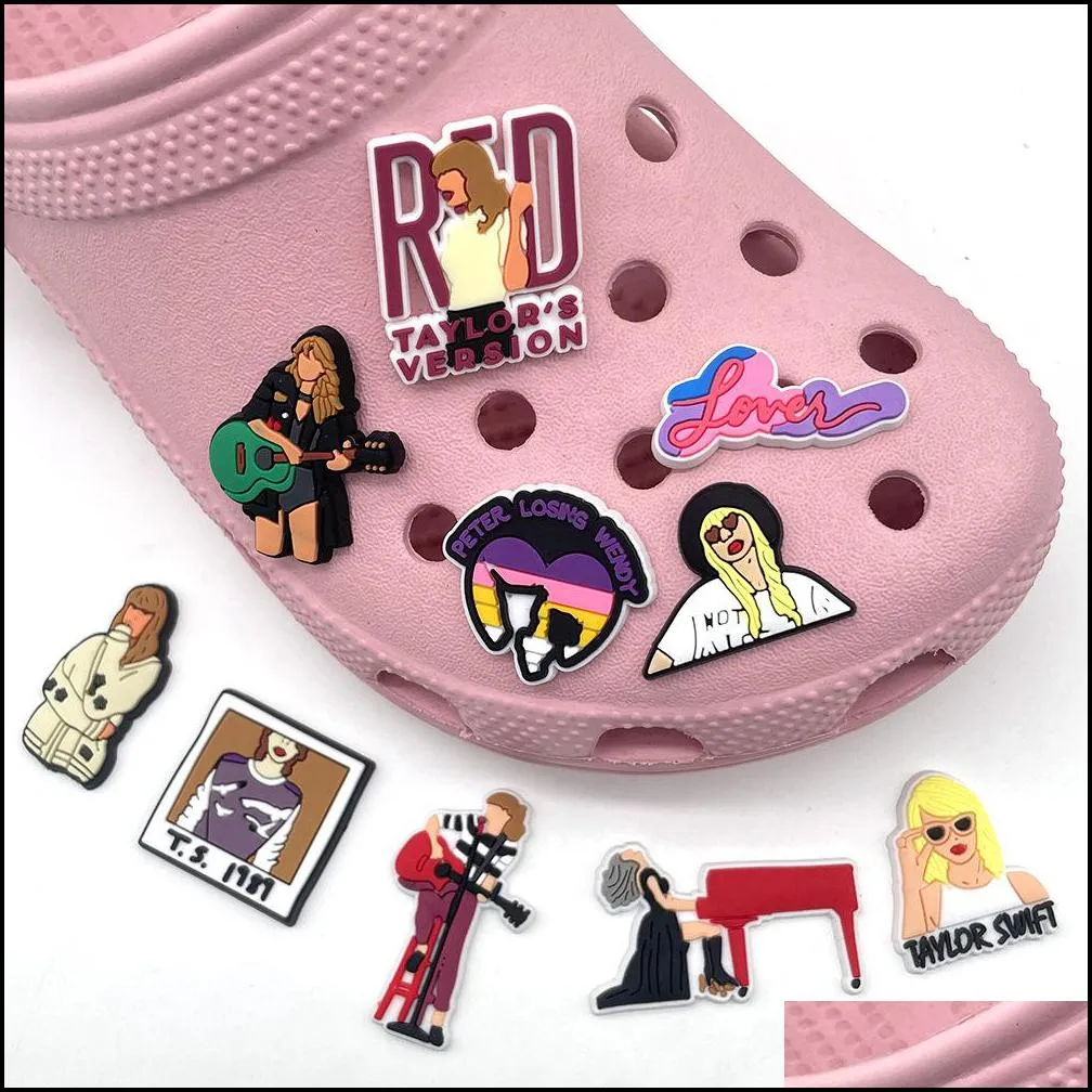 charms shoe pvc singer croc decoration buckle charm clog pins buttons