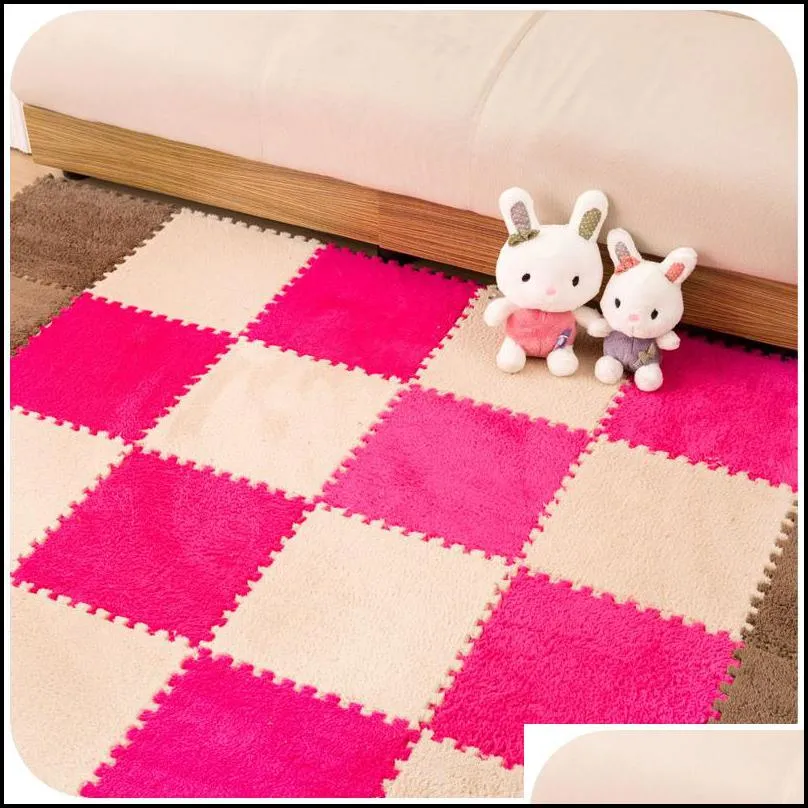 30x30cm children foam carpet living room floor mats antislip cushion room carpets pad bedroom puzzle mat tapetes