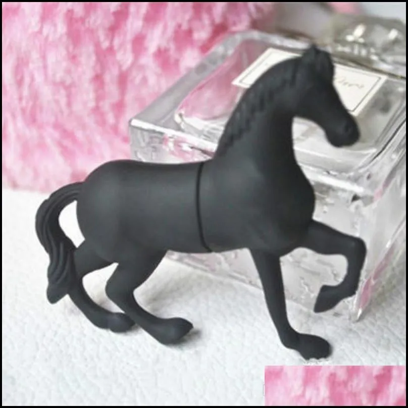 real capacity creative collectable black horse 16gb128gb u disk pen drivel usb flash 2 0