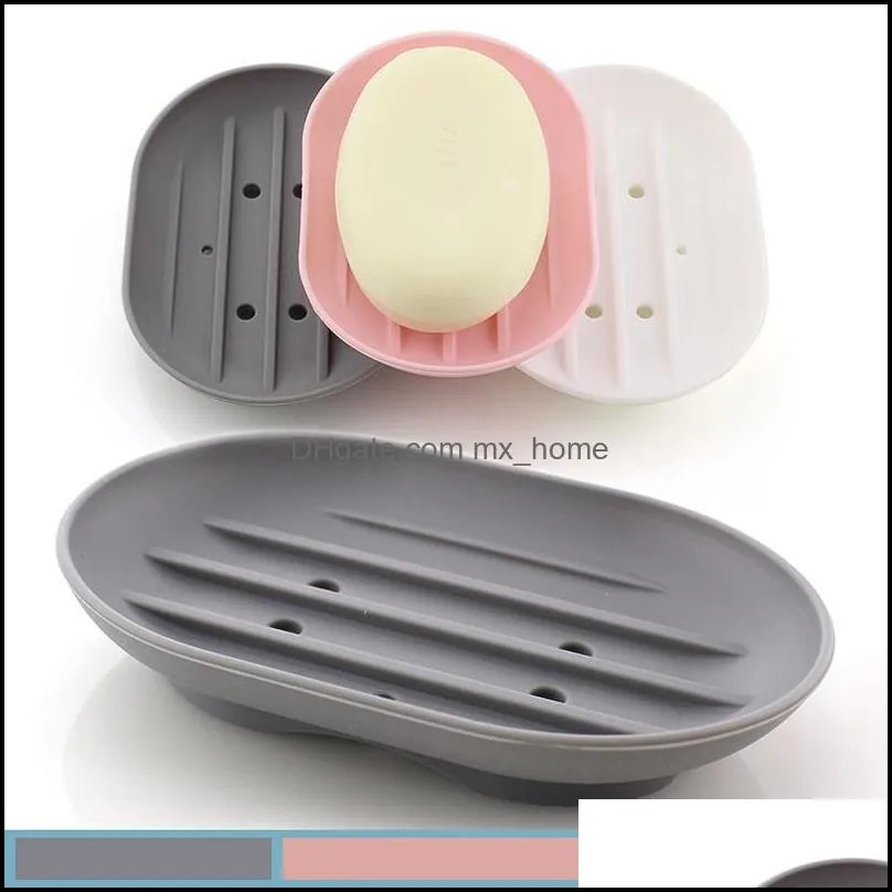 silicone soap dishes flexible soap plate bathroom soap holder antiskidding soaps dishes bathroom kitchen soaps tray