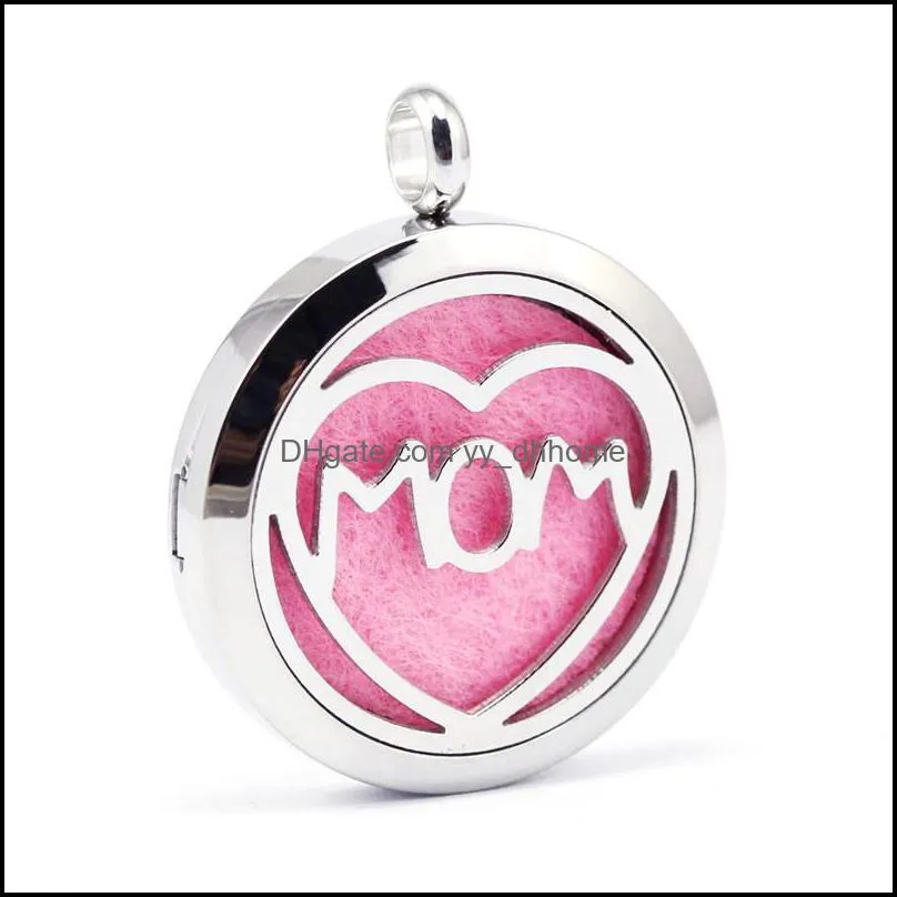 mom aromatherapy necklace hollow heart aromatherapy perfume necklace diffuser pendant without necklace chian mothers day gifts