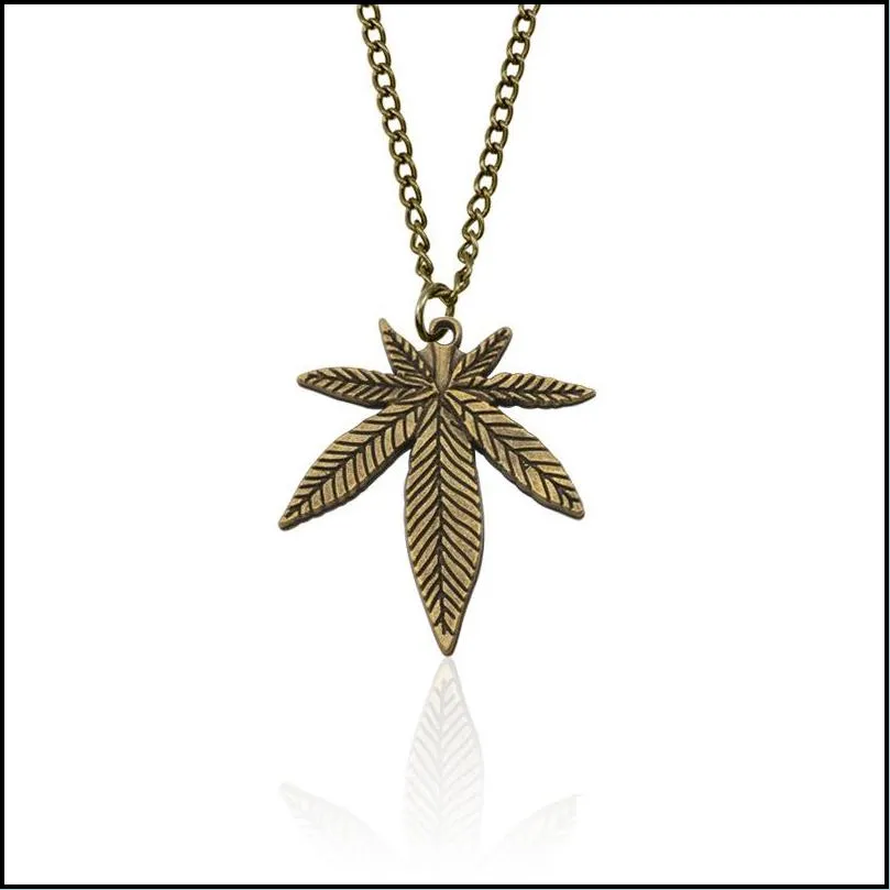 pretty hip hop jewelry for men women small leaf beautiful pendants necklaces unisex plant collar tree leaf necklace