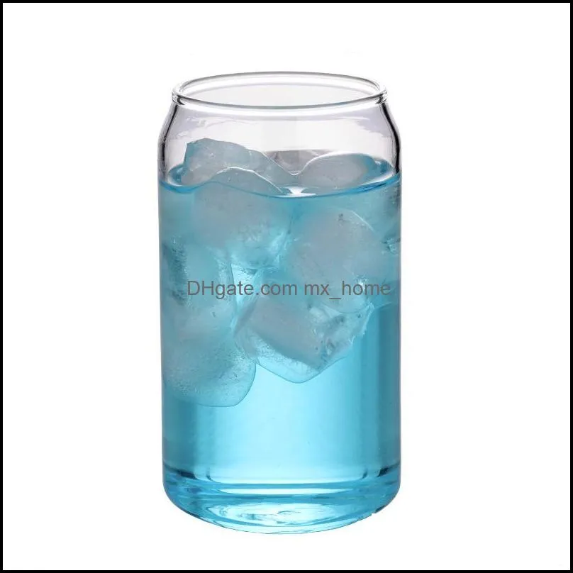 nordic style simple creative glass bottle large and small milk tumblers beer juice cup straw cold drink coke