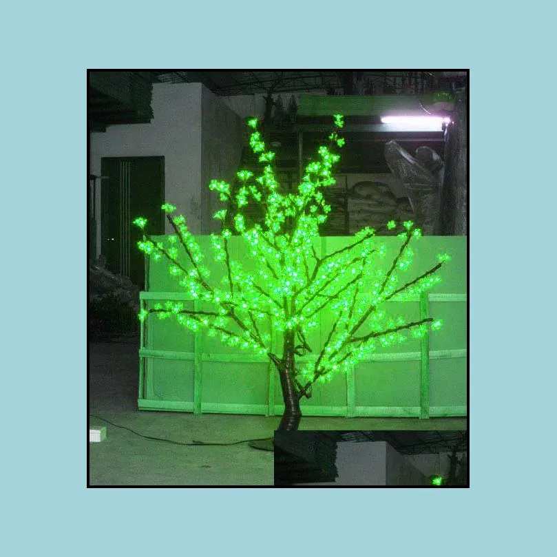 led cherry blossom tree light 480pcs led bulbs 1 5m height 110/220vac seven colors for option rainproof outdoor usage drop shipping
