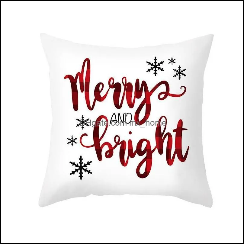 christmas pillow case with hidden zipper design 40 patterns xmas throw pillow covers for sofa couch bed car decoration