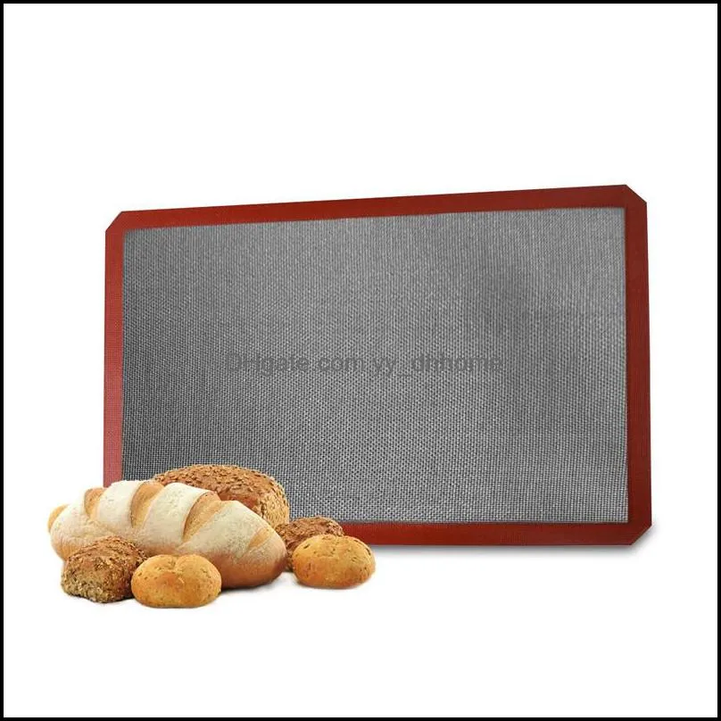 bbq silicone mat nonstick baking mat high temperature resistant silicone baking mat macaron cake oven pad