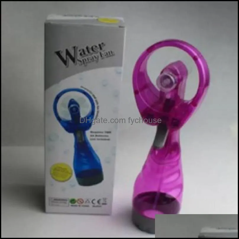 handheld portable fan with water spray bottle mini fan for office handheld spray fan party favor wly935