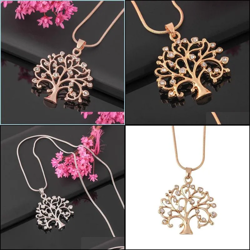 hip hop jewelry men elegant pretty gold color statement necklaces long chain necklace tree of life pendant necklace