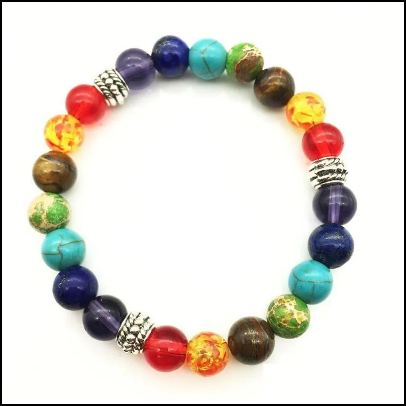 chakra bracelet amber jade beaded crystal point christmas infinity turquoise stone bead bracelet