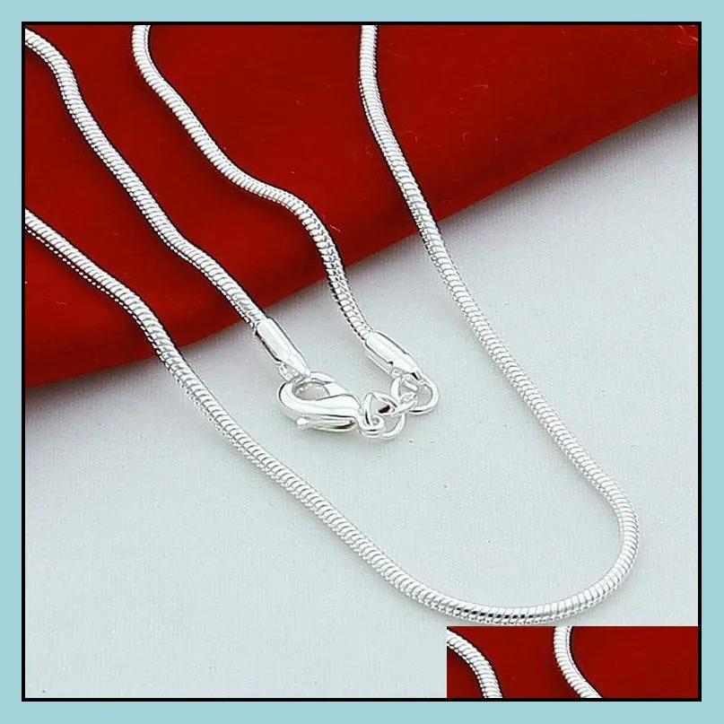 jewellery 925 sterling silver jewelry men finished chain necklace snake fashion jewellery silver chain mens necklace