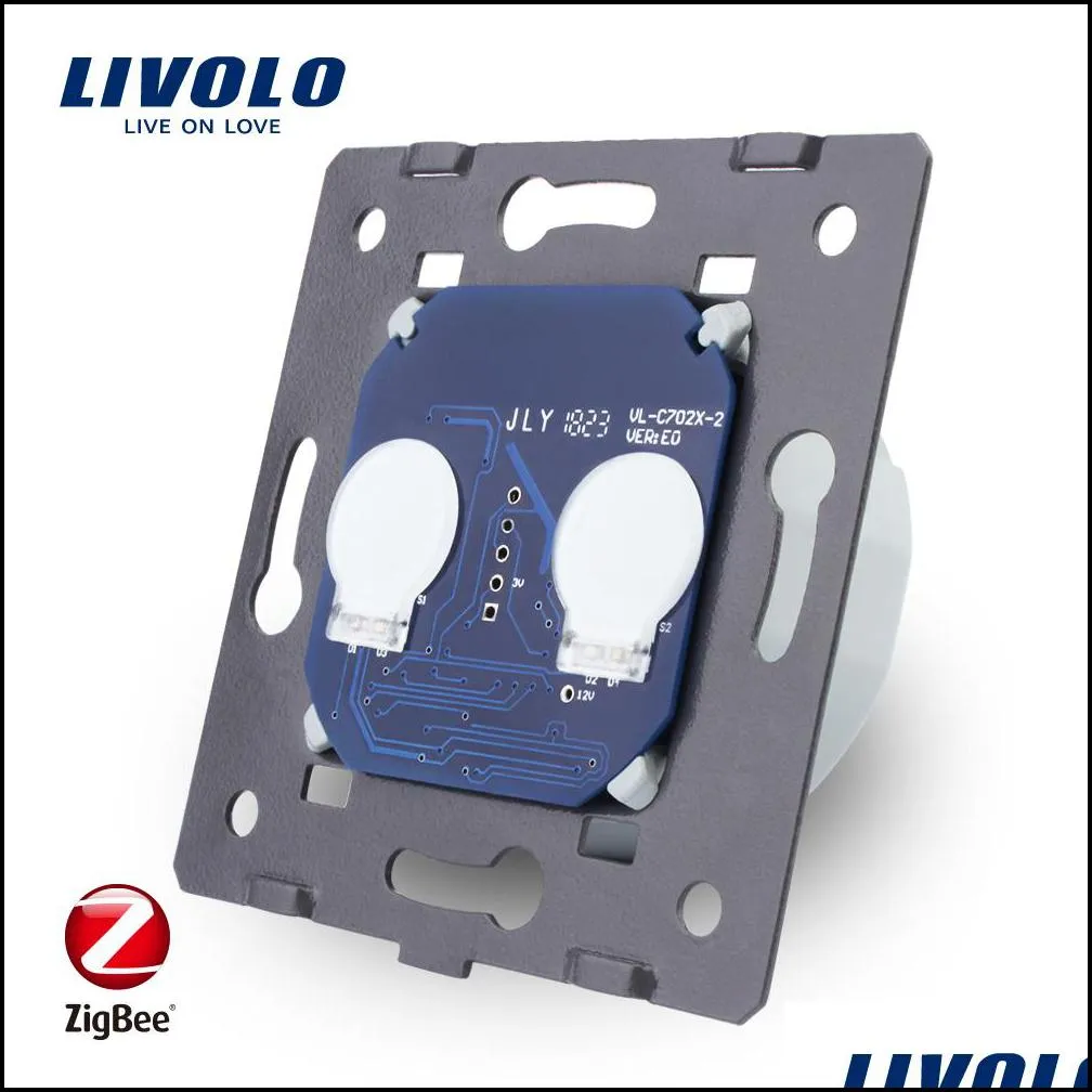 livolo base of touch screen zigbee switch wall light smart switch without the glass panel eu standard ac 220250v vlc701z t200605