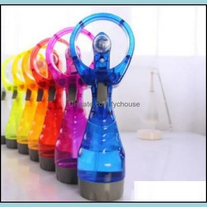 handheld portable fan with water spray bottle mini fan for office handheld spray fan party favor wly935