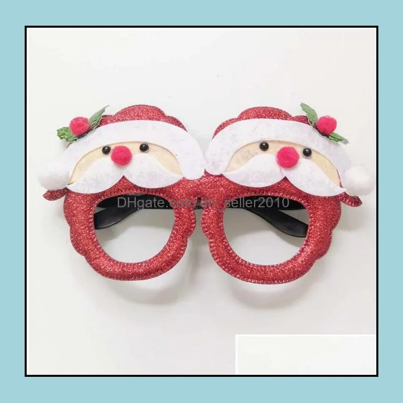 merry christmas glasses frame santa snowman tree funny party masks accessories ornaments xmas decoration fashion kids photo props gift