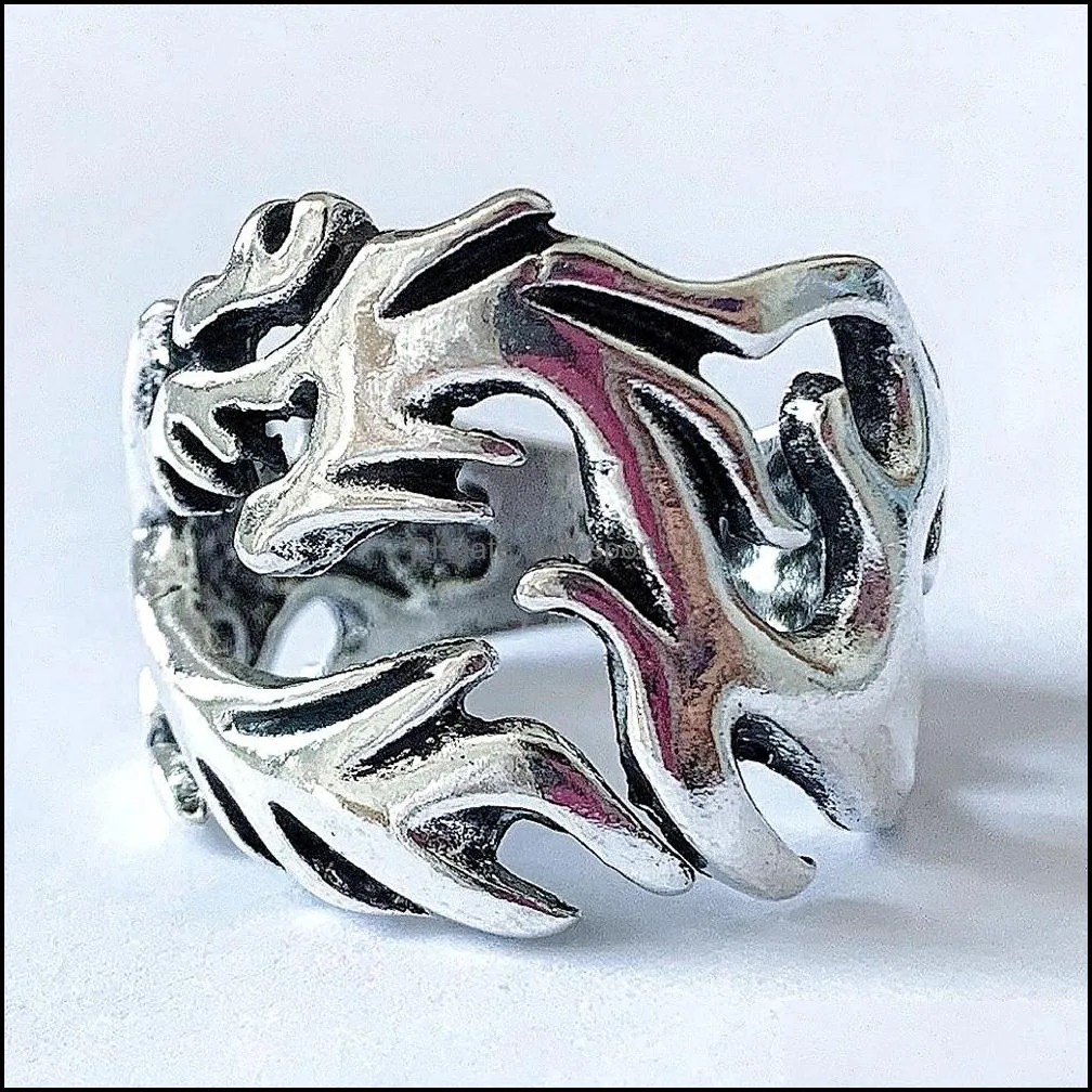 bulk lots 20pcs alloy chinese dragon design ring mix cool charm vintage gift men jewelry wholesale