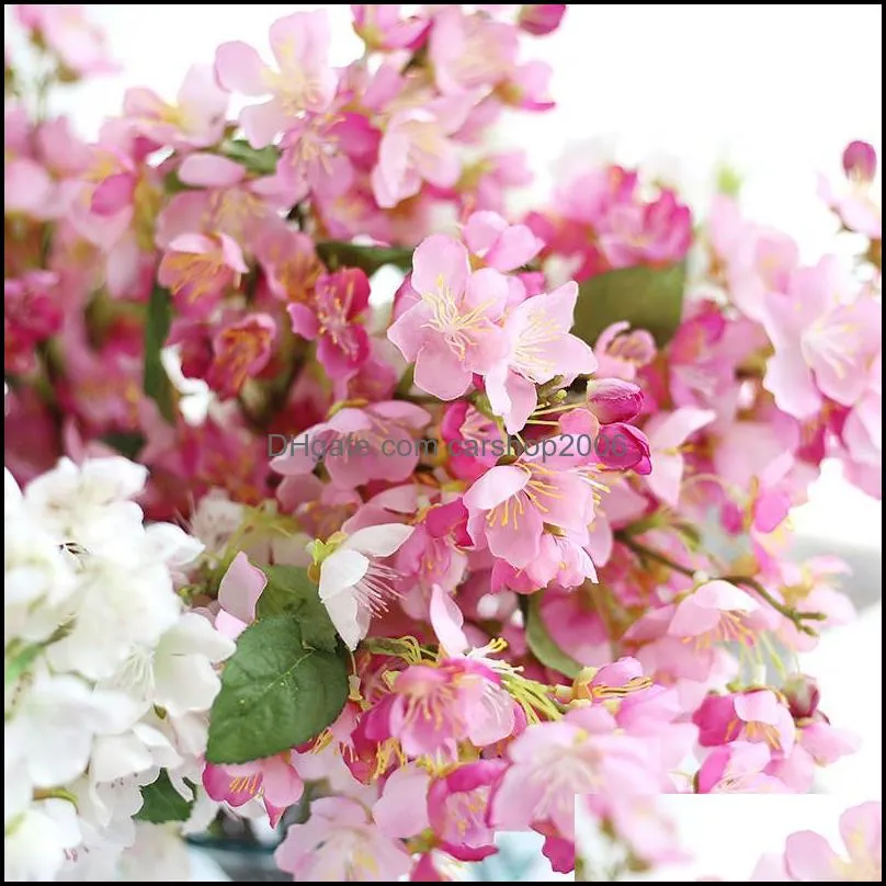 japanese sakura flower vivid cherry blossom plant fake cloth sakura wedding party living room office shop decoration flower