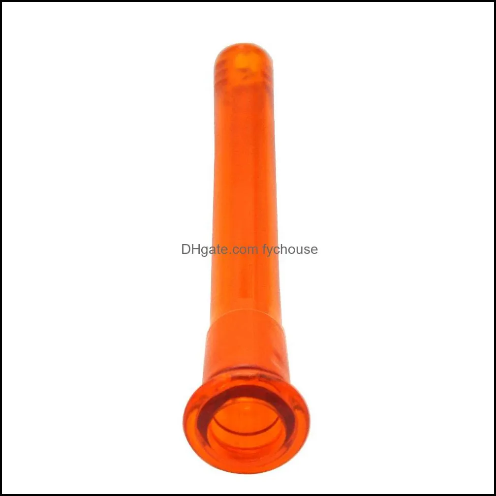 unbreakable 140mm acrylic downstem diffuser 14mm 18mm male female joint colorful plastic down stem for glass oil burner pipe water