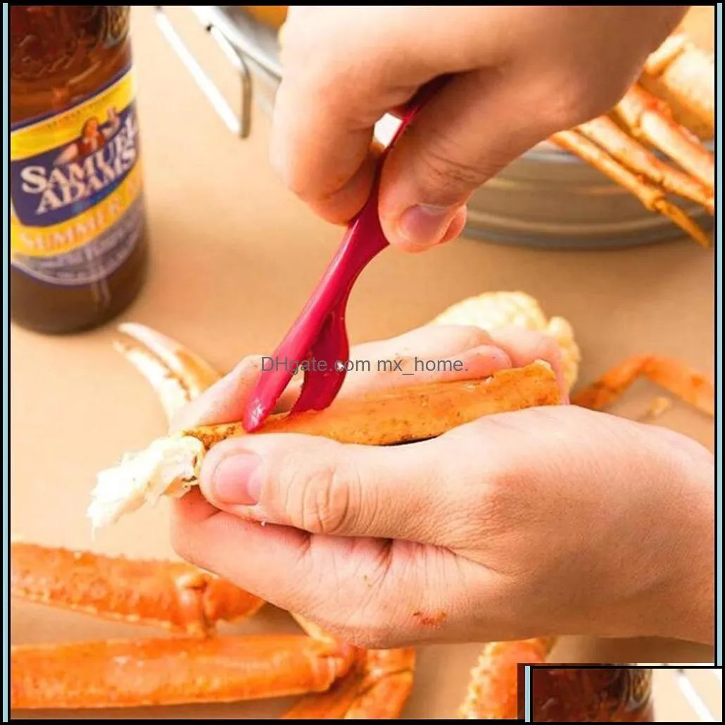 Dining Seafood Crackers Lobster Picks Tools Crab Fork Cfish Pns Shrimp Easy Opener Shellfish Sheller Knife Drop Delivery 2021 Forks