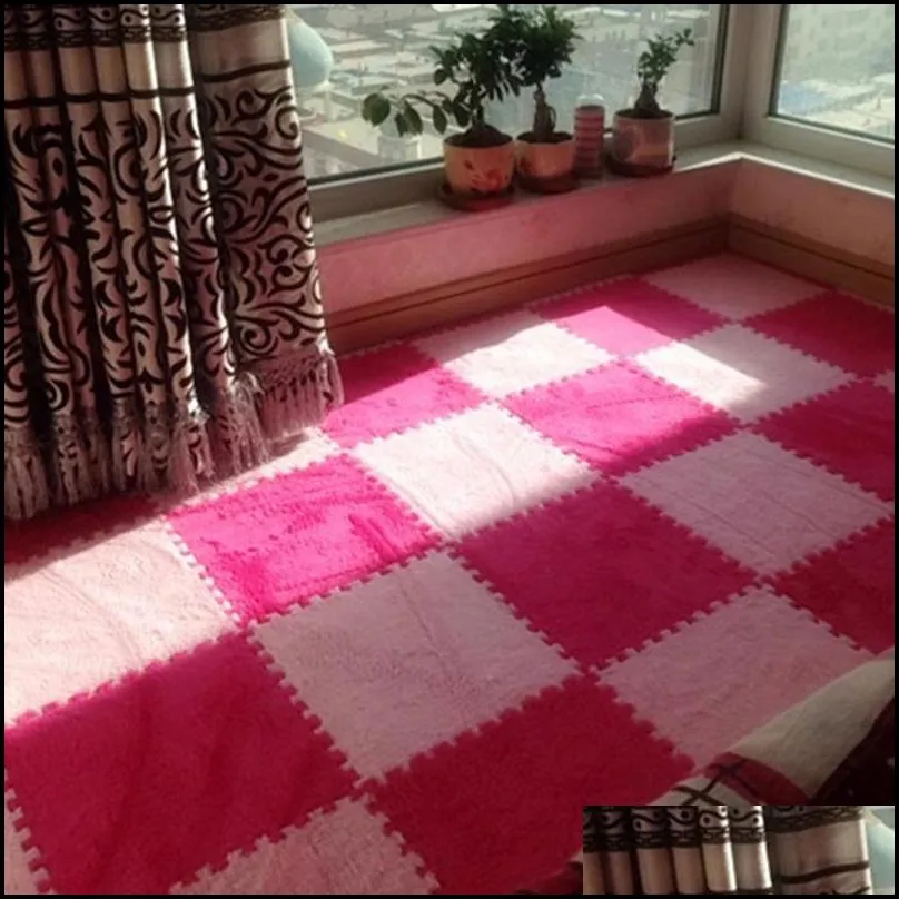 30x30cm children foam carpet living room floor mats antislip cushion room carpets pad bedroom puzzle mat tapetes
