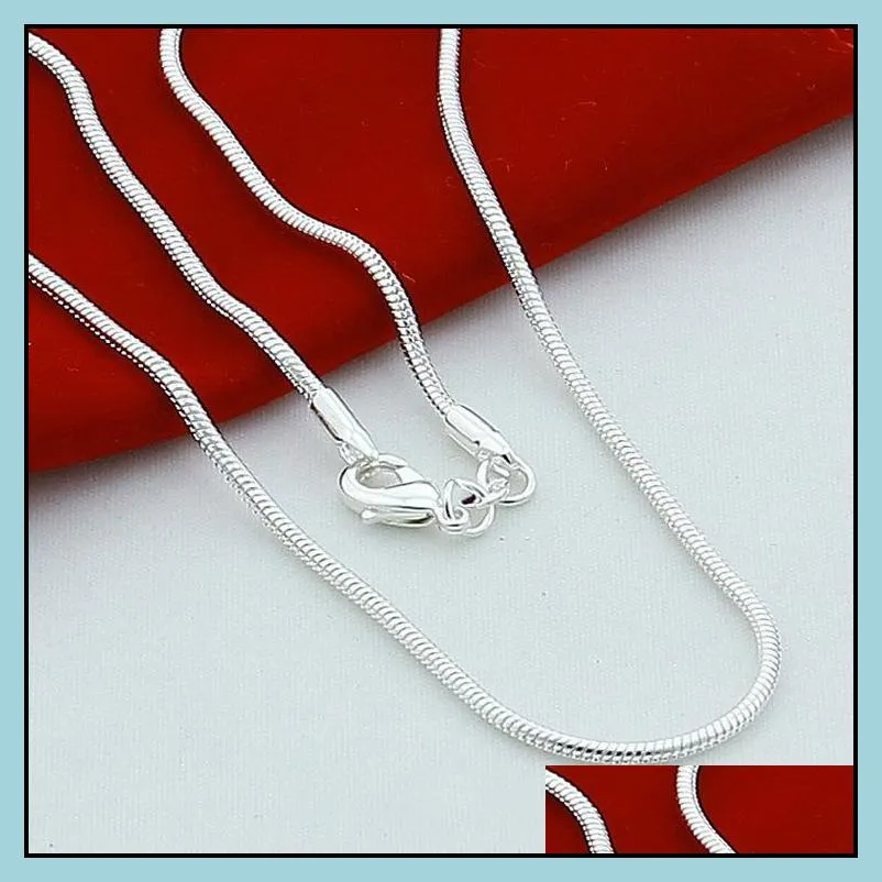 chains silver 925 women men rope chains wholesale cheap high quality jewelry 925 sterling silver plated chains necklaces