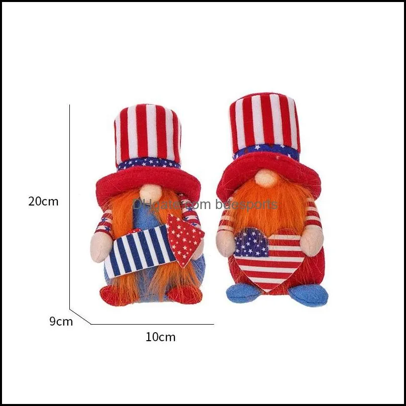 american party gnome patriotic independence day dwarf scandinavian ornaments 4th of july home desktop decor kids toys